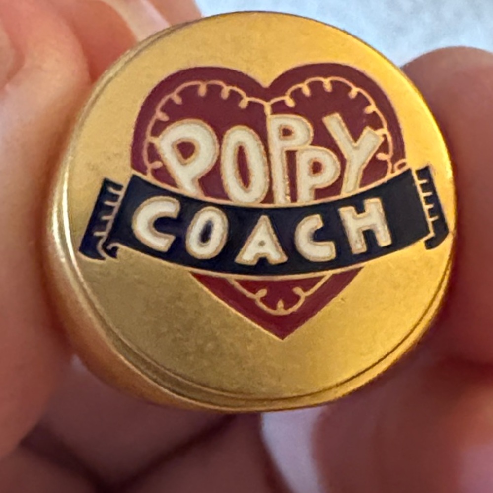 Coach Poppy Gold Tone Ring